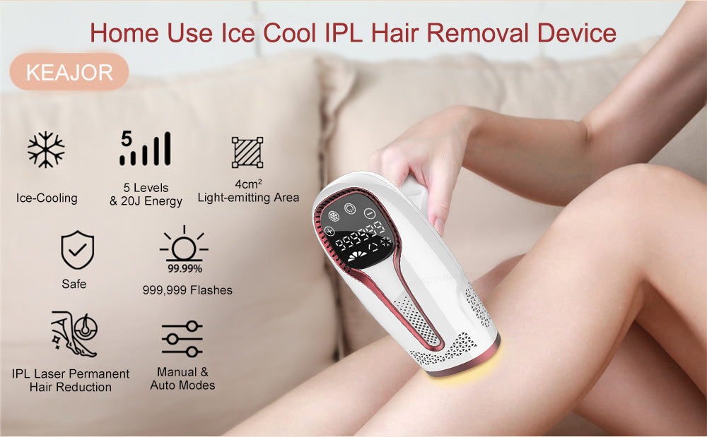 Professional IPL Laser Epilator Hair Removal for Full Body Women Legs Bikini Painless Hair Remover Permanent Ice Freezing Device