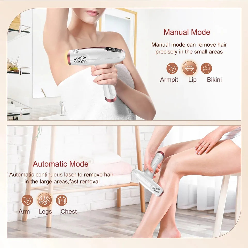 Professional IPL Laser Epilator Hair Removal for Full Body Women Legs Bikini Painless Hair Remover Permanent Ice Freezing Device