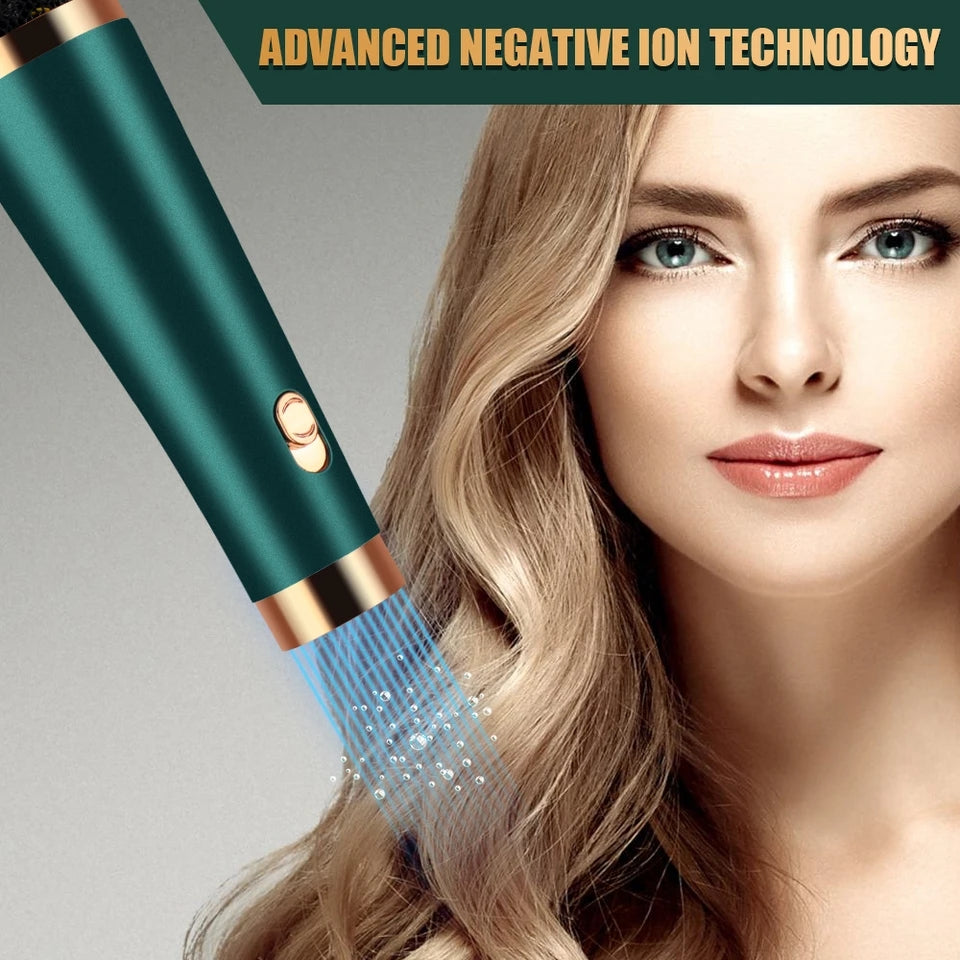 3 IN 1 Hair Dryer Hot Air Brush 1200w Hair Curler Straightener Comb Curls One Step Hair Styling Tools Electric Ion Dryer Brush