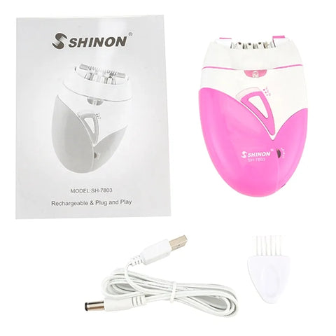 Shinon SH-7803 epilator rechargeable threading machine full body hair removal machine from roots