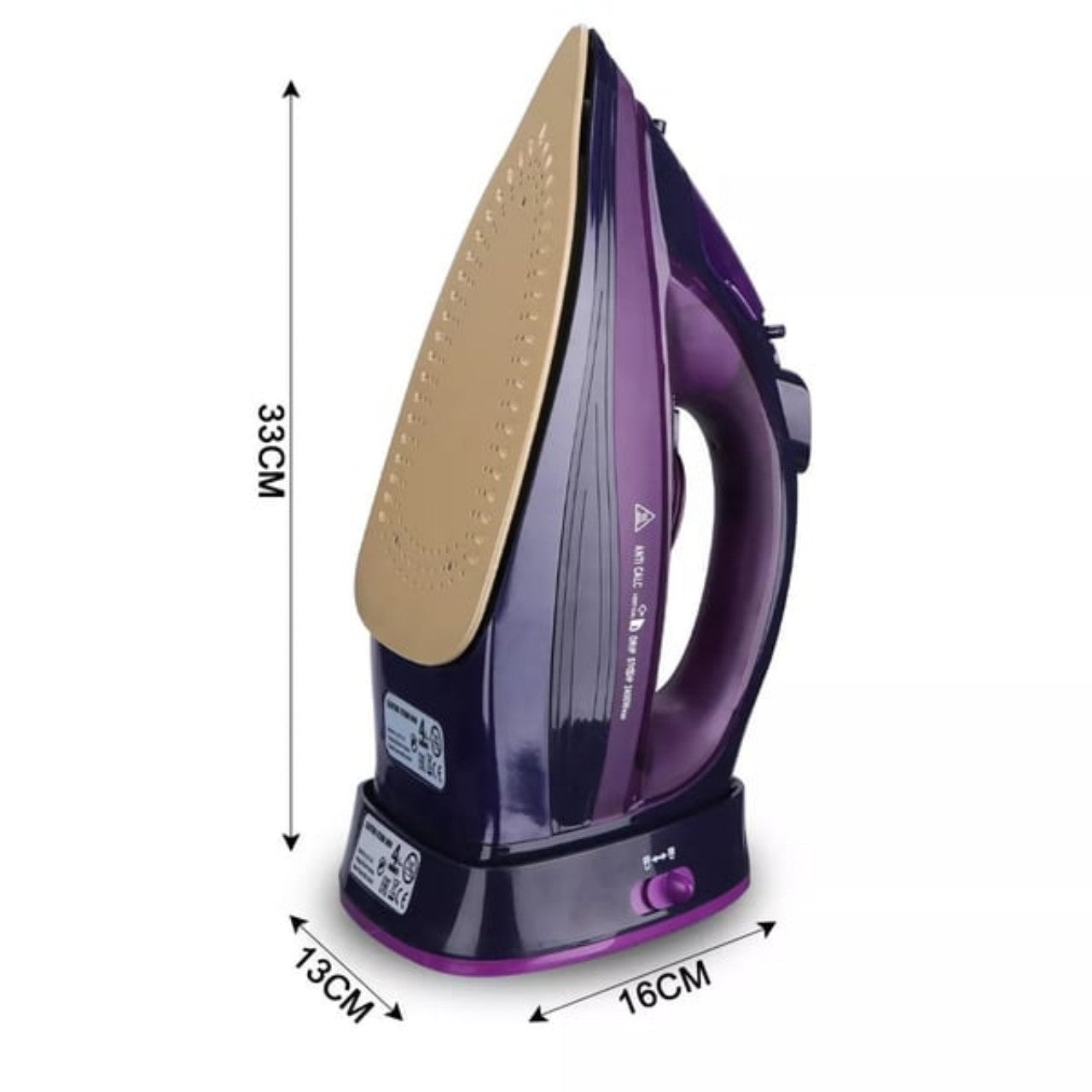 RAF R.1210 Cordless Corded Electric Steam Iron Full Size 2400 watts Ceramic Soleplate