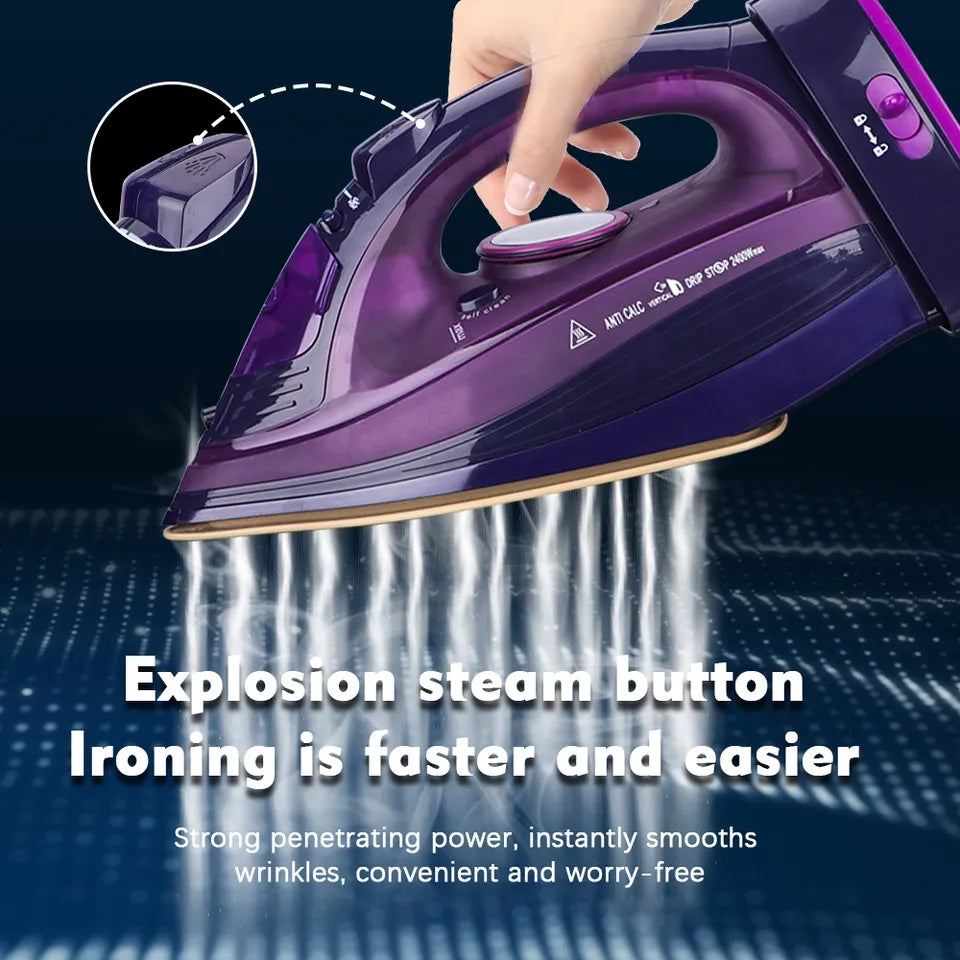 RAF R.1210 Cordless Corded Electric Steam Iron Full Size 2400 watts Ceramic Soleplate