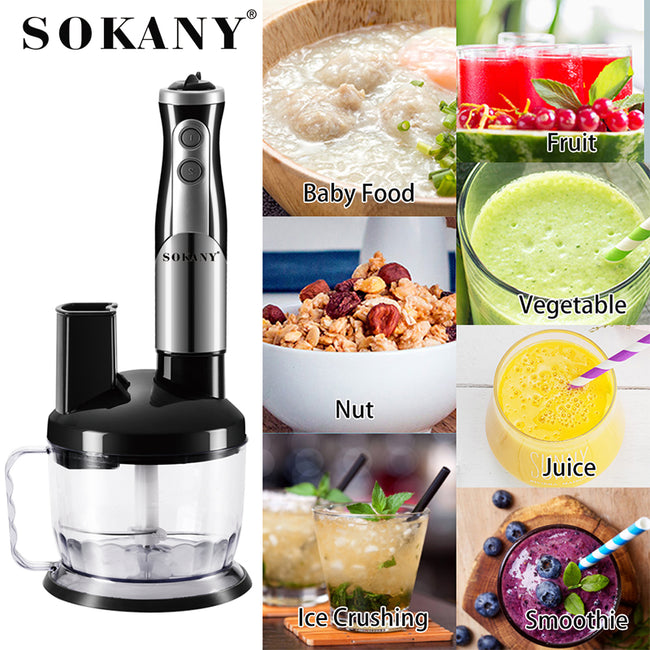 SOKANY SK-5011-8 700W Electric Hand Blender, 2-Speed, 8 in 1