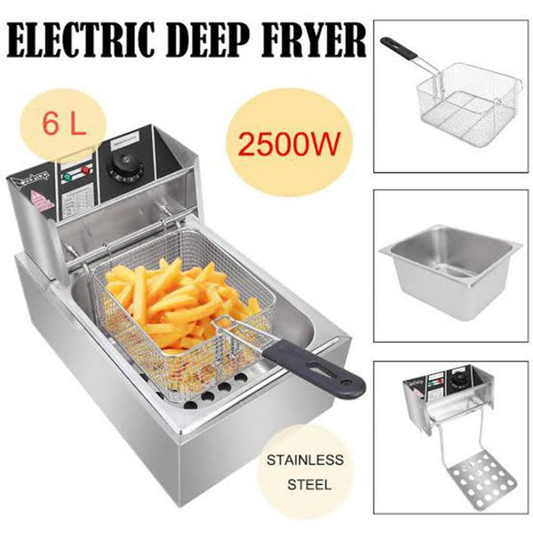 6-Litre Electric Deep Fryer 2500W – Fast & Even Frying for Crispy Results