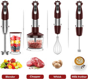 Healthomse 5 in 1 Multifunctional Hand Blender, Powerful and Efficient Food Blender 800W