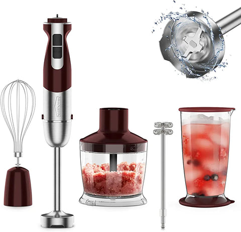 Healthomse 5 in 1 Multifunctional Hand Blender, Powerful and Efficient Food Blender 800W