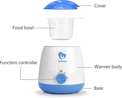 Bellababy Bottle Warmer Fast-Heating Keep Warm for Night Feeding Formula Warmer Oil Warmer Lotion Heater