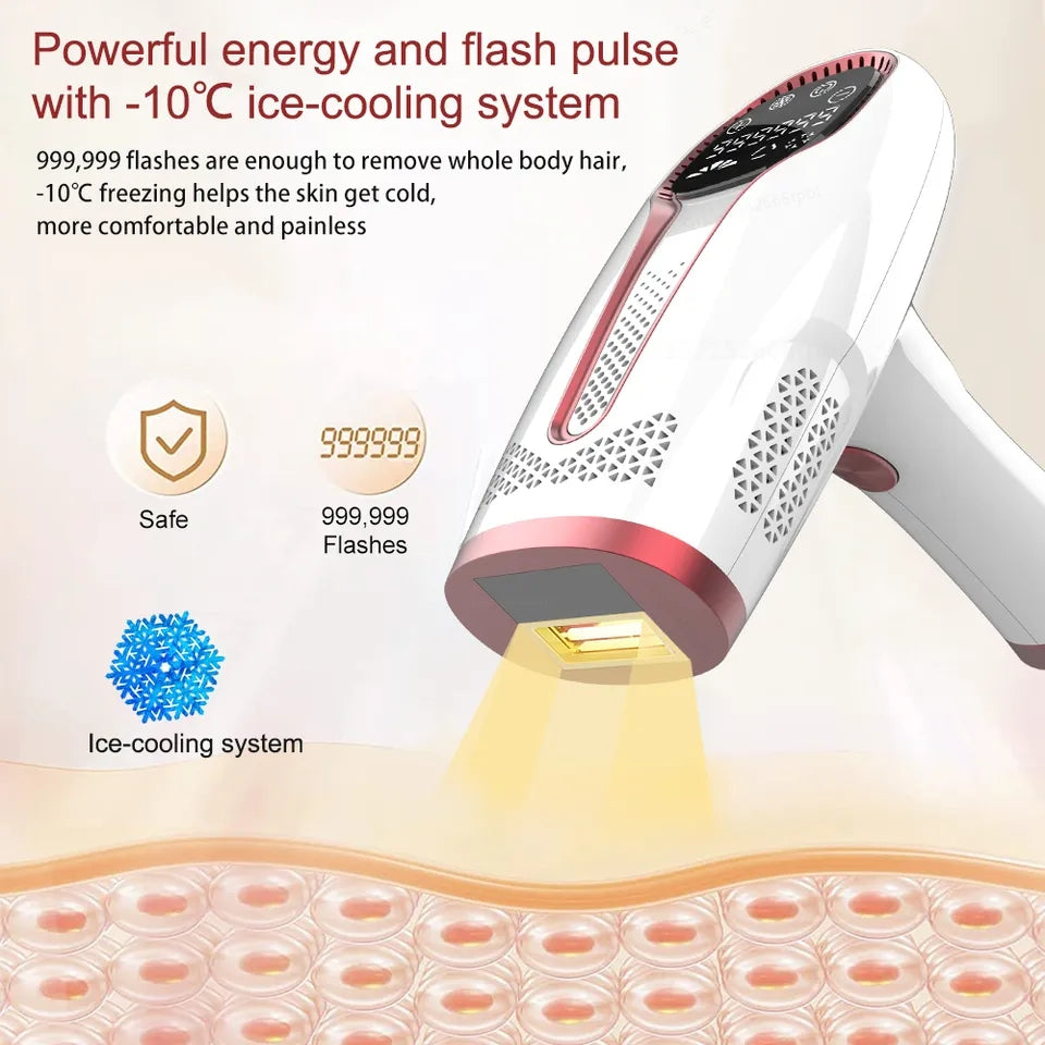 Professional IPL Laser Epilator Hair Removal for Full Body Women Legs Bikini Painless Hair Remover Permanent Ice Freezing Device