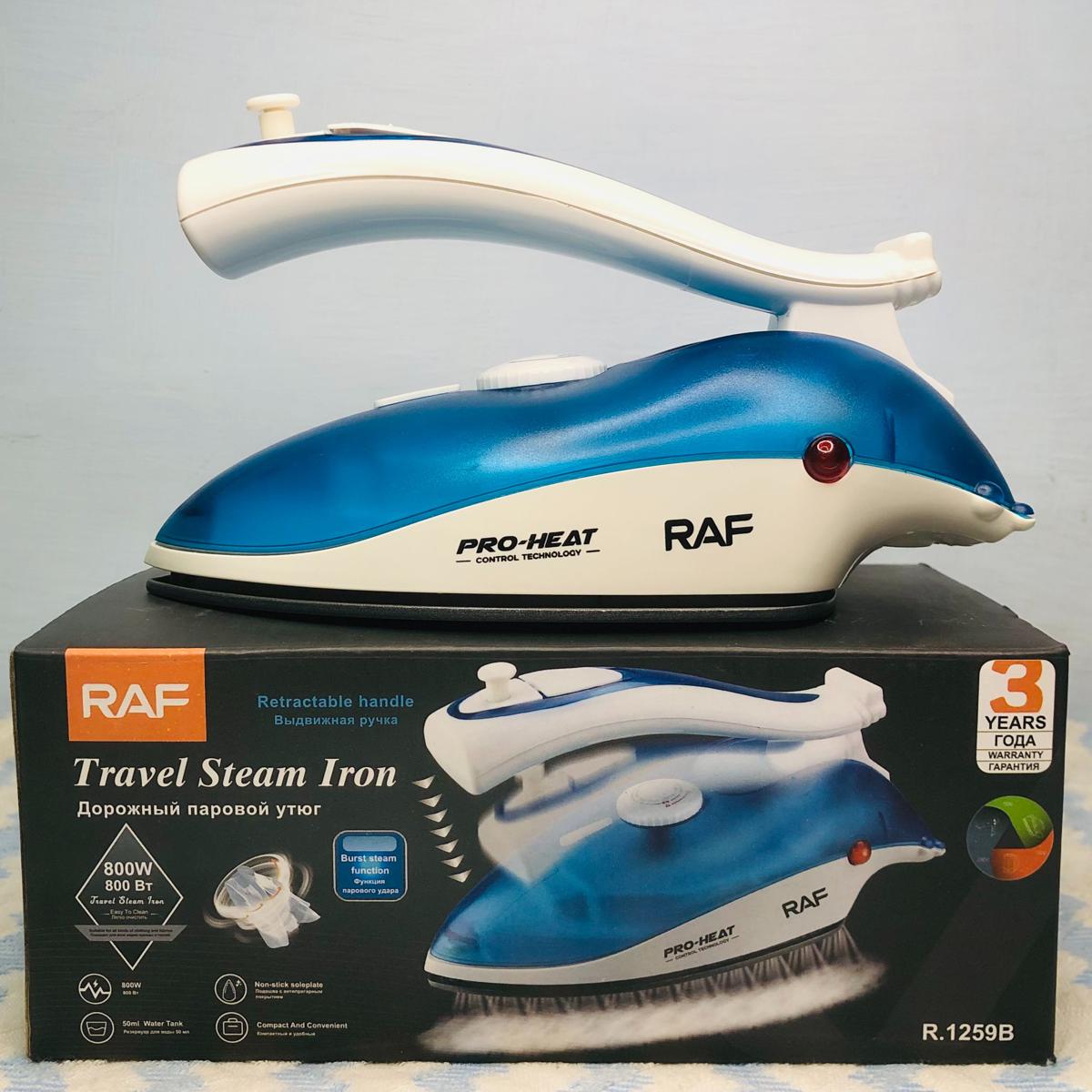 RAF R.1259 Travel Foldable Steam and Dry Iron Light weight 800 watts