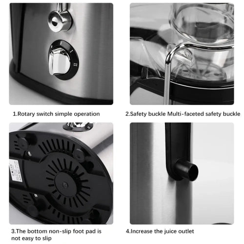 RAF R.2805 Electric Carrot Juicer hard fruit juicer extractor 500 watts 18000 RPM motor speed