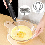 Electric Milk Frother with Double Whisk, USB Rechargeable 2 in 1 Milk Foam Maker for Coffee Latte Cappuccino Egg Beating