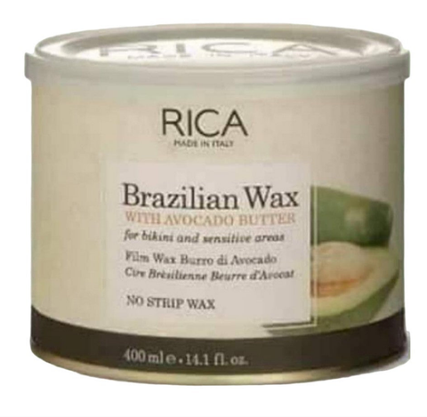 Rica No-Strips Brazilian Avocado Butter Wax 400 ml Made in Italy Original