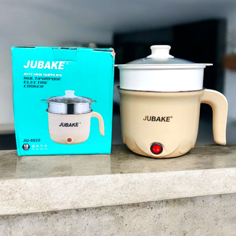 JUBAKE JU-5522 ELECTRIC COOKER 1.8 LITRES 600 WATTS WITH EGG BOILER