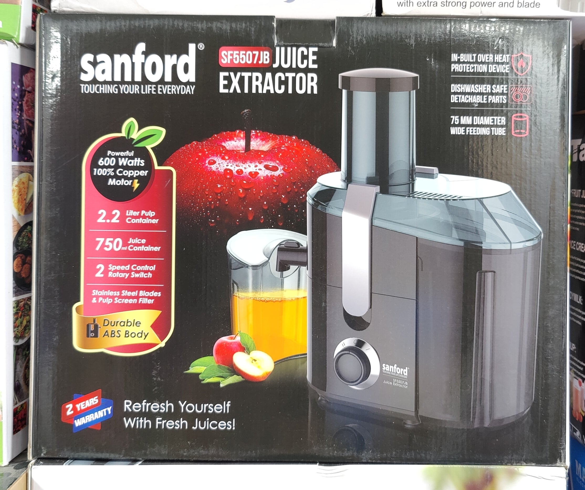 SANFORD ELECTRIC JUICER SF5507JB 600 WATTS COPPER MOTOR