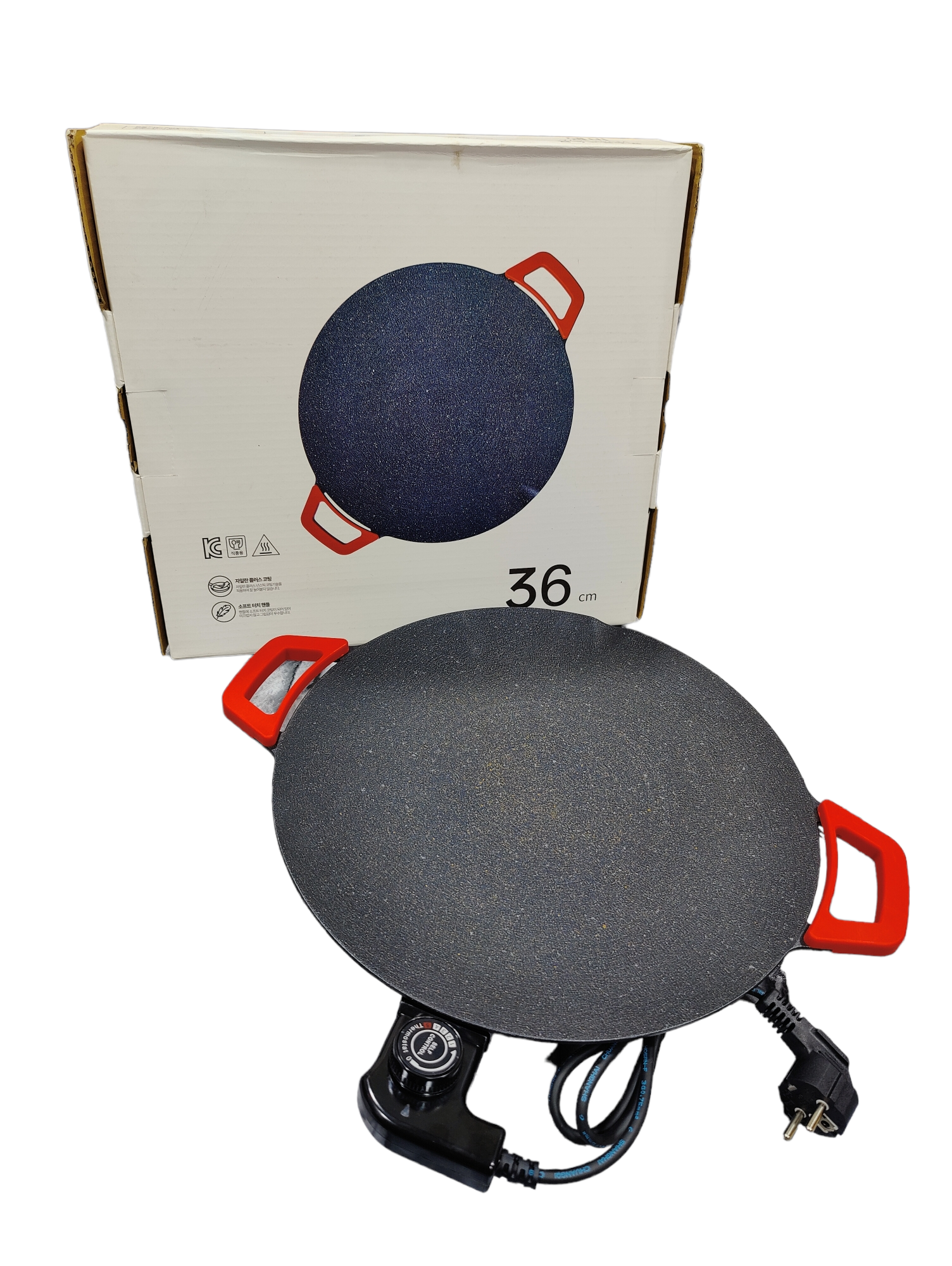 Electric Grill Plate Nonstick Wok Barbecue Pot Electric Tawa