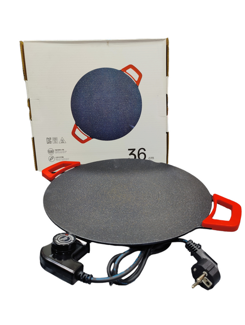 Electric Grill Plate Nonstick Wok Barbecue Pot Electric Tawa