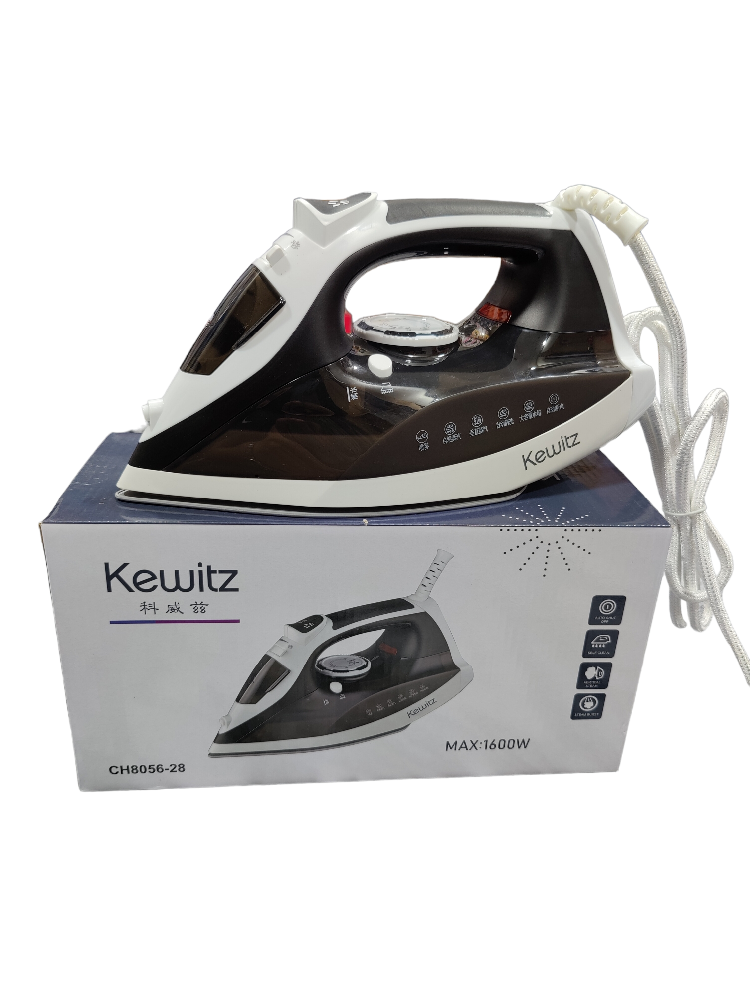 KEWITZ STEAM IRON 1600 watts