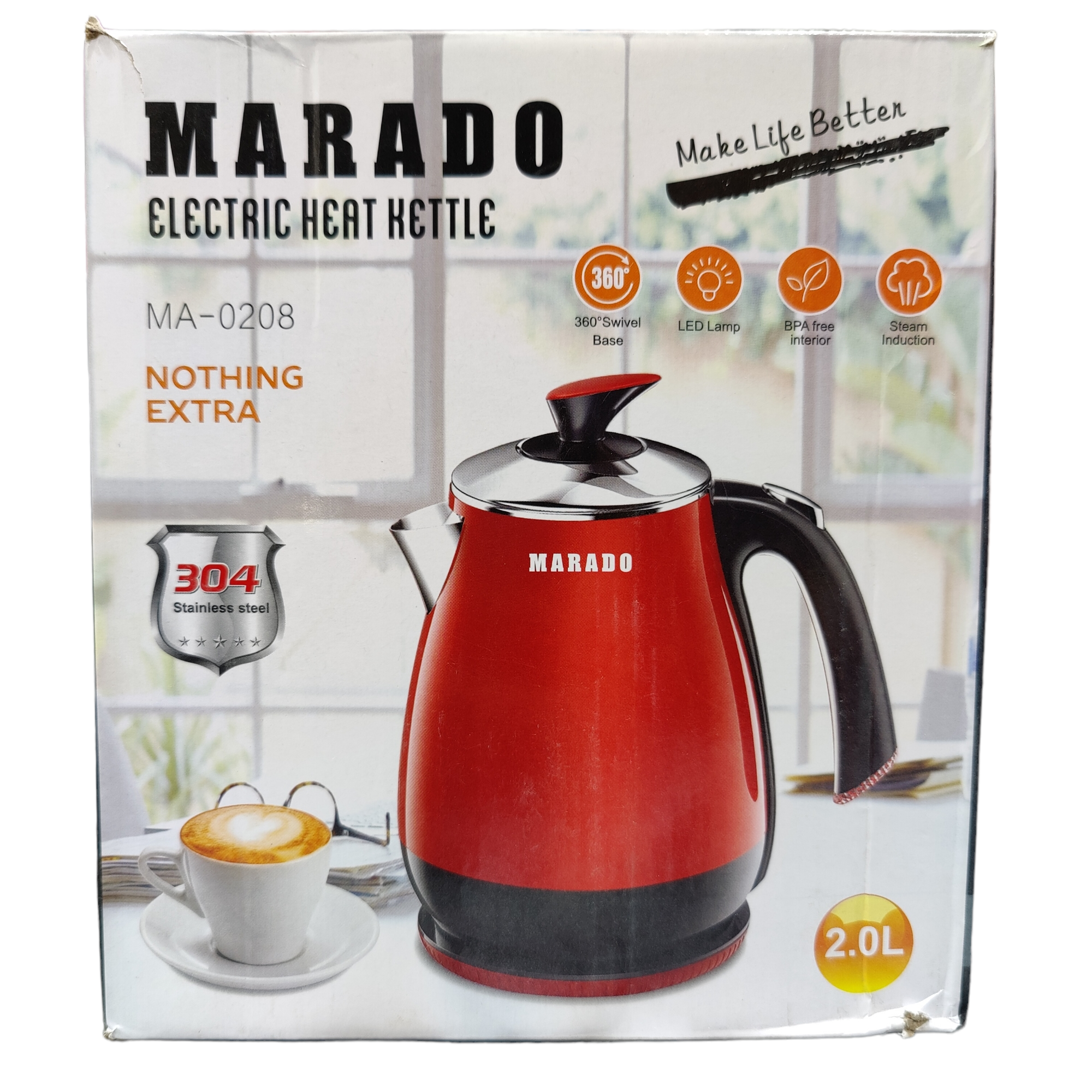 MARADO ELECTRIC KETTLE MA-0208 2.0 Litre 1500 watts
