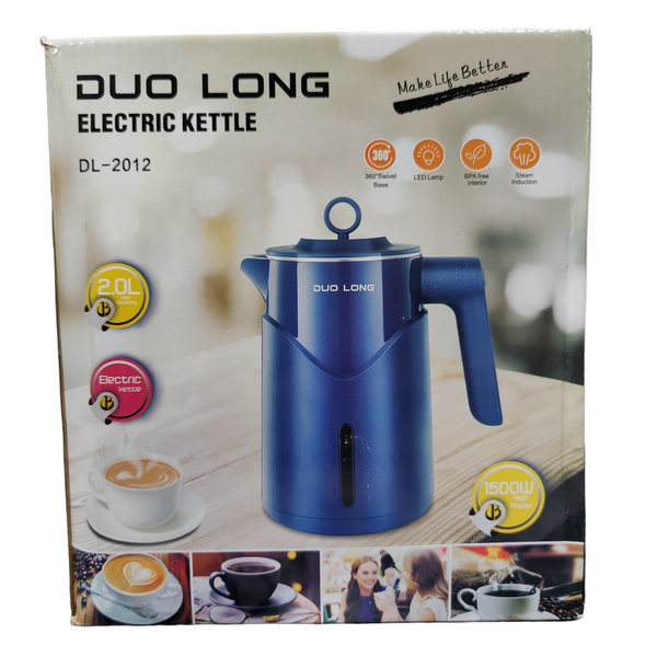 DUOLONG ELECTRIC KETTLE DL-2012 1500 WATTS 2.0 LITRE