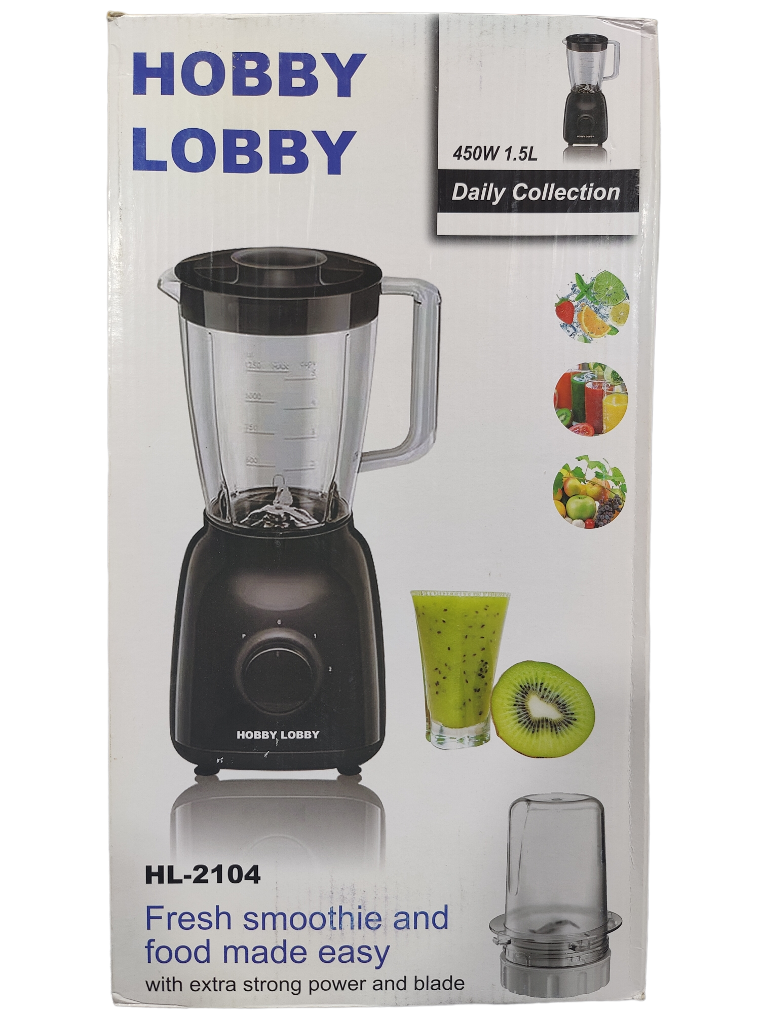 HOBBY LOBBY BLENDER GRINDER HL-2104 450 WATTS