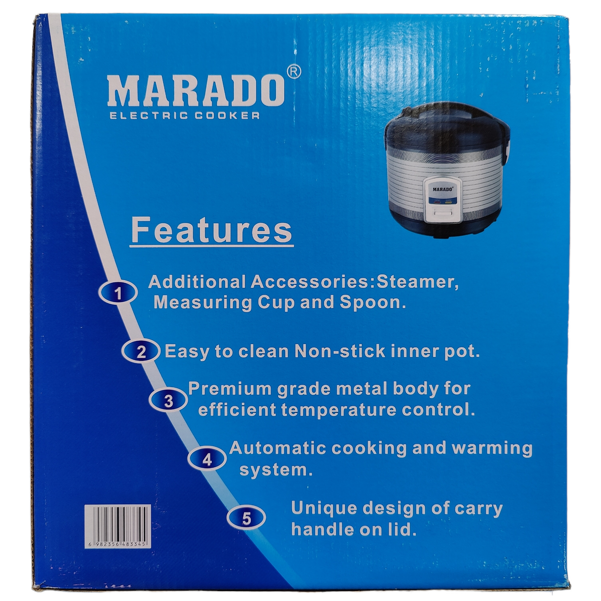 MARADO GS-50 ELECTRIC RICE COOKER 900 WATTS 5.0 LITRE– electrorignal
