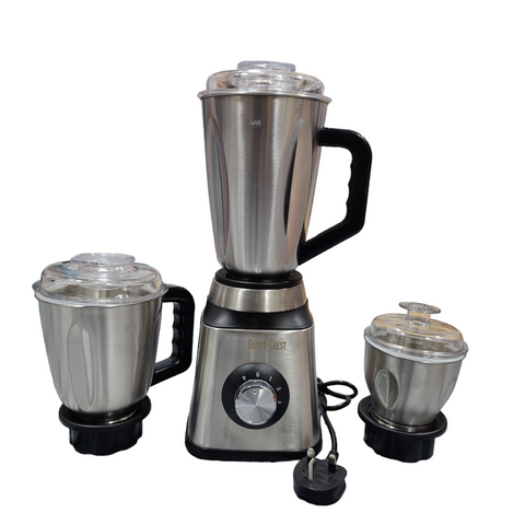 SILVER CREST ELECTRIC BLENDER 3 IN 1 ZK-9090 WET DRY GRINDER MILL 1200 WATTS