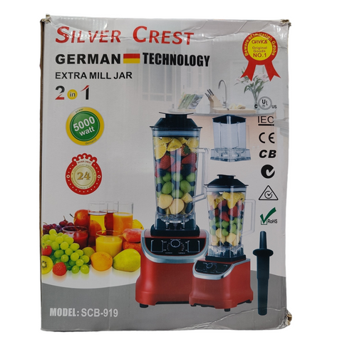 SILVER CREST BLENDER GRINDER 2 IN 1 SCB-919