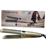 Remington 2 in 1 Professional Hair Straightener and Curler Digital Temperature Control Salon Quality 1st attempt results