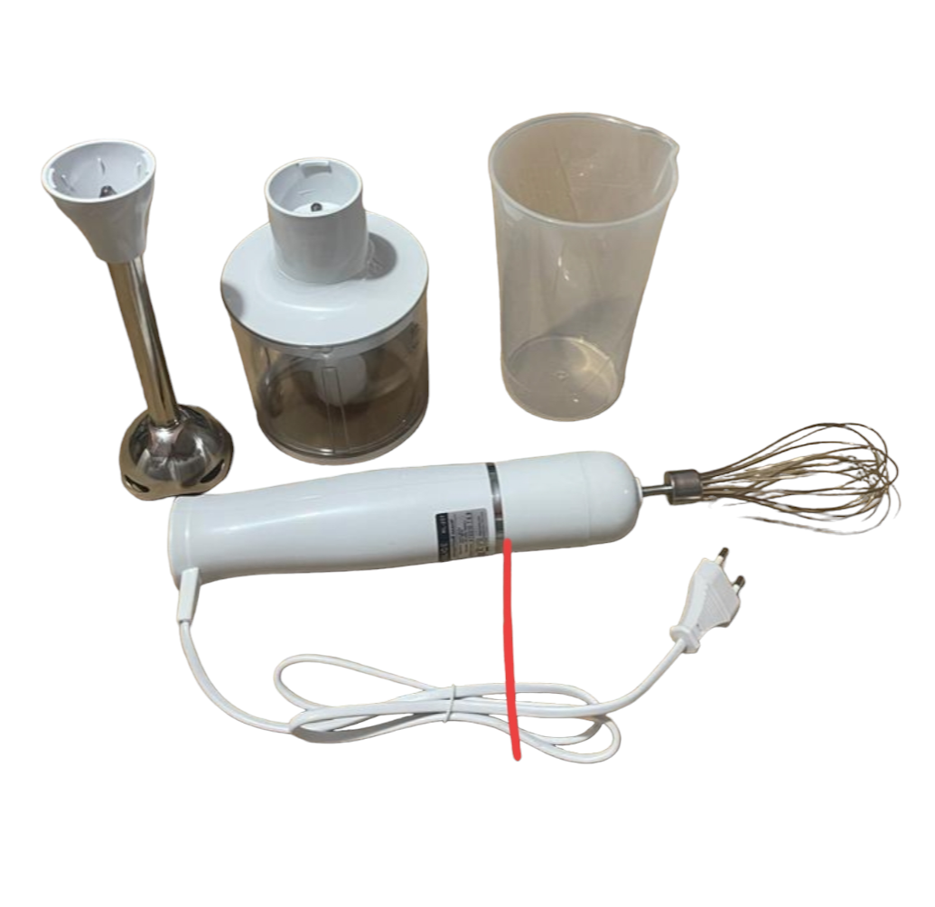 RELICE RL-257 4 in 1 Hand Blender set with whisker chopper jar