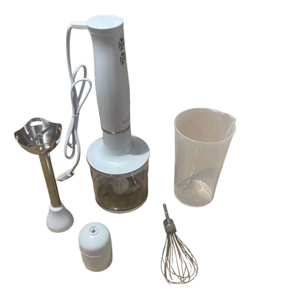 RELICE RL-257 4 in 1 Hand Blender set with whisker chopper jar