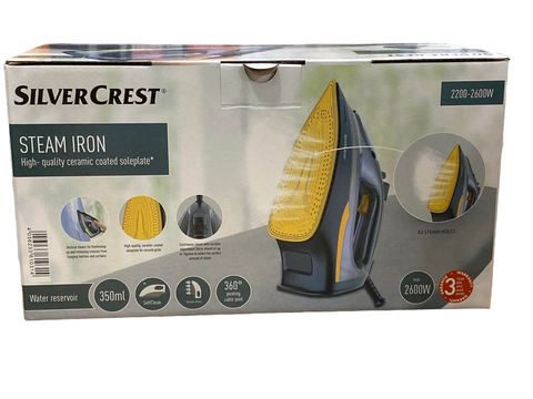 SILVER CREST STREAM IRON GERMAN MODEL HG02332B 2600 watts