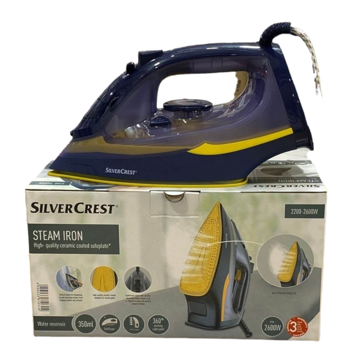 Silvercrest steam hot sale iron