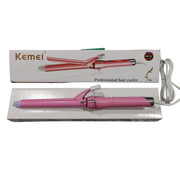 Kemei Hair Curling Rod Commercial Curler Km-219 Professional Tong
