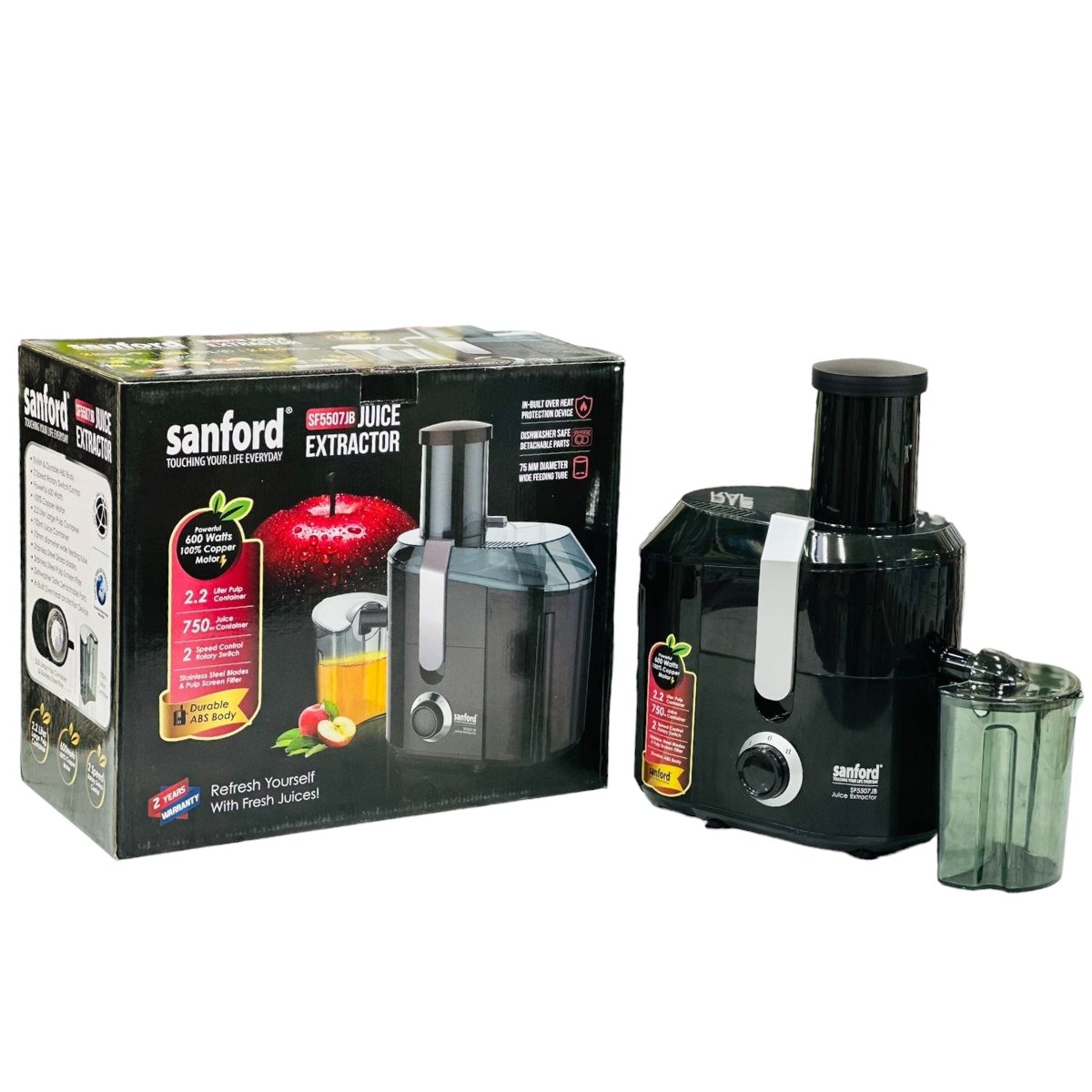SANFORD ELECTRIC JUICER SF5507JB 600 WATTS COPPER MOTOR