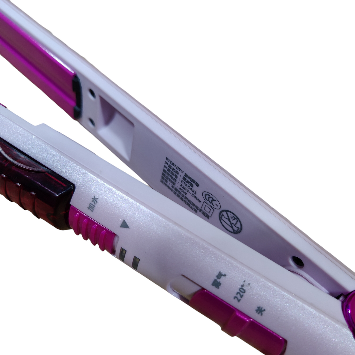 Korean Steam Hair Straightener ETERNITY JOY CERAMIC PLATES INSTANT RESULTS FAST HEAT UP