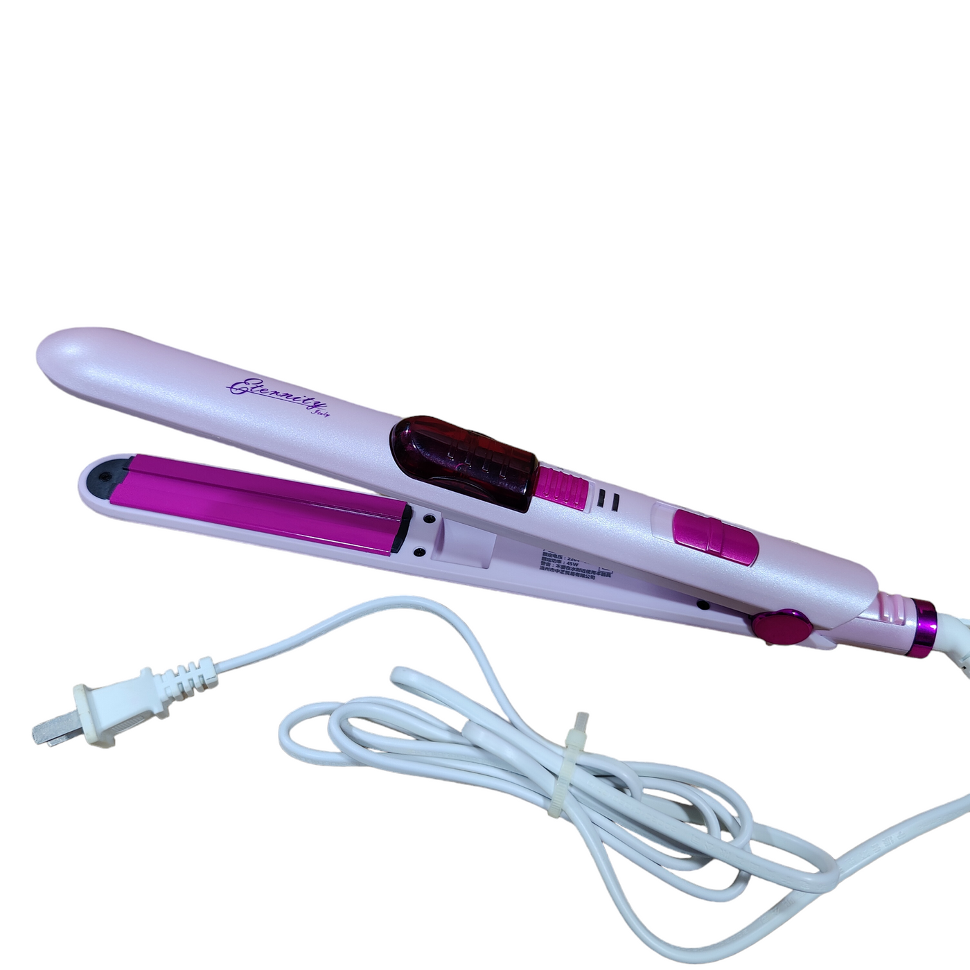Korean Steam Hair Straightener ETERNITY JOY CERAMIC PLATES INSTANT RESULTS FAST HEAT UP