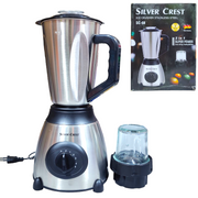 SILVER CREST ICE CRUSHER BLENDER 2 IN 1 STAINLESS STEEL 5 SPEEDS with Glass Grinder