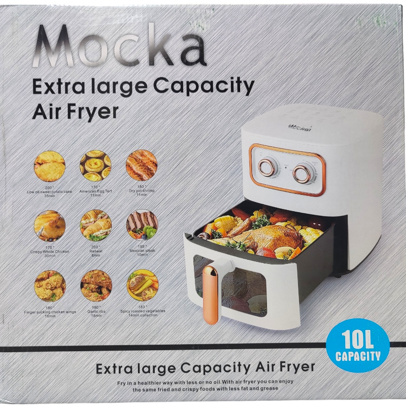 MOCKA 10 LITRE AIR FRYER COLOR DISPLAY 1400-2400 WATTS