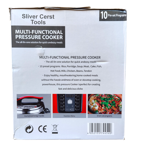MULTIFUNCTIONAL Electric Pressure Cooker All in 1 cooking 6 litre 1000 watts with timer