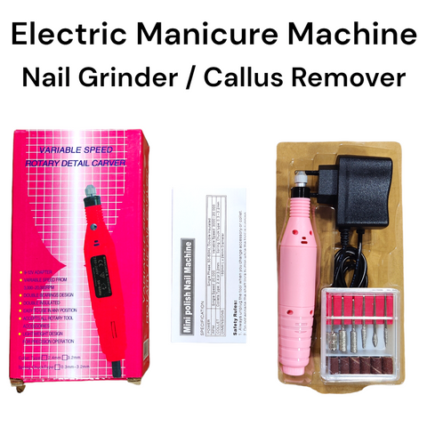 Electric Manicure Machine Nail Grinder Callus Remover Rotatory Detail Carver