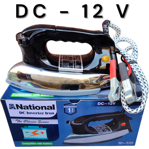 DC 12-V IRON ELECTRIC INVERTER DRY IRON BATTERY WORKING