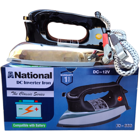 DC 12-V IRON ELECTRIC INVERTER DRY IRON BATTERY WORKING