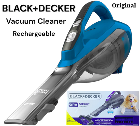 BLACK+DECKER Pet FurBuster Vacuum Cleaner Rechargeable Lithium Battery