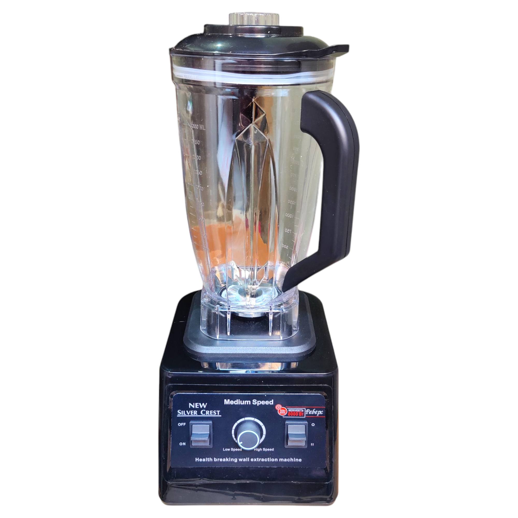 SILVER CREST 3 LITRE COMMERCIAL BLENDER 6 BLADES WITH GRINDER 2 IN 1