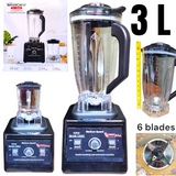 SILVER CREST 3 LITRE COMMERCIAL BLENDER 6 BLADES WITH GRINDER 2 IN 1