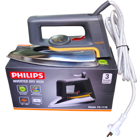Electric INVERTER IRON 400 watts 1.8 amp Lightweight Dry Iron upto 70% energy saving compatible with wapda solar ups 3 years element warranty