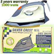 SILVER CREST Heavy Weight Luxury Iron SC-1177AF DRY IRON 5 years warranty