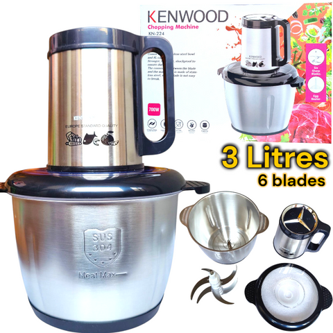 KENWOOD CHOPPER 6 BLADES 3 LITRES 700 WATTS