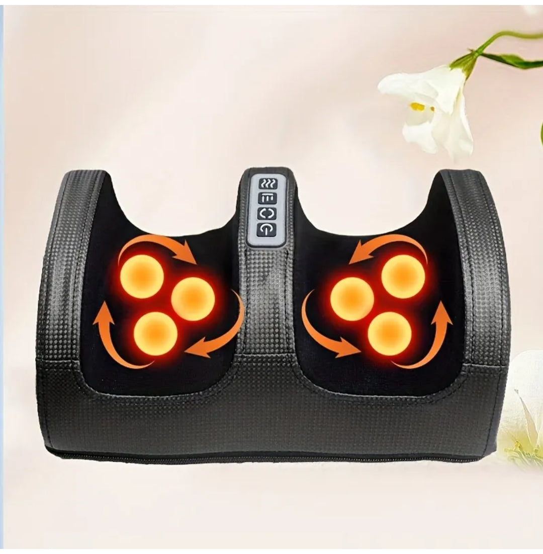 Foot Massager Heat Therapy Feet Massager Electric Foot Massager SPA Shiatsu Kneading Machine Calf Leg Pain Relief Booster