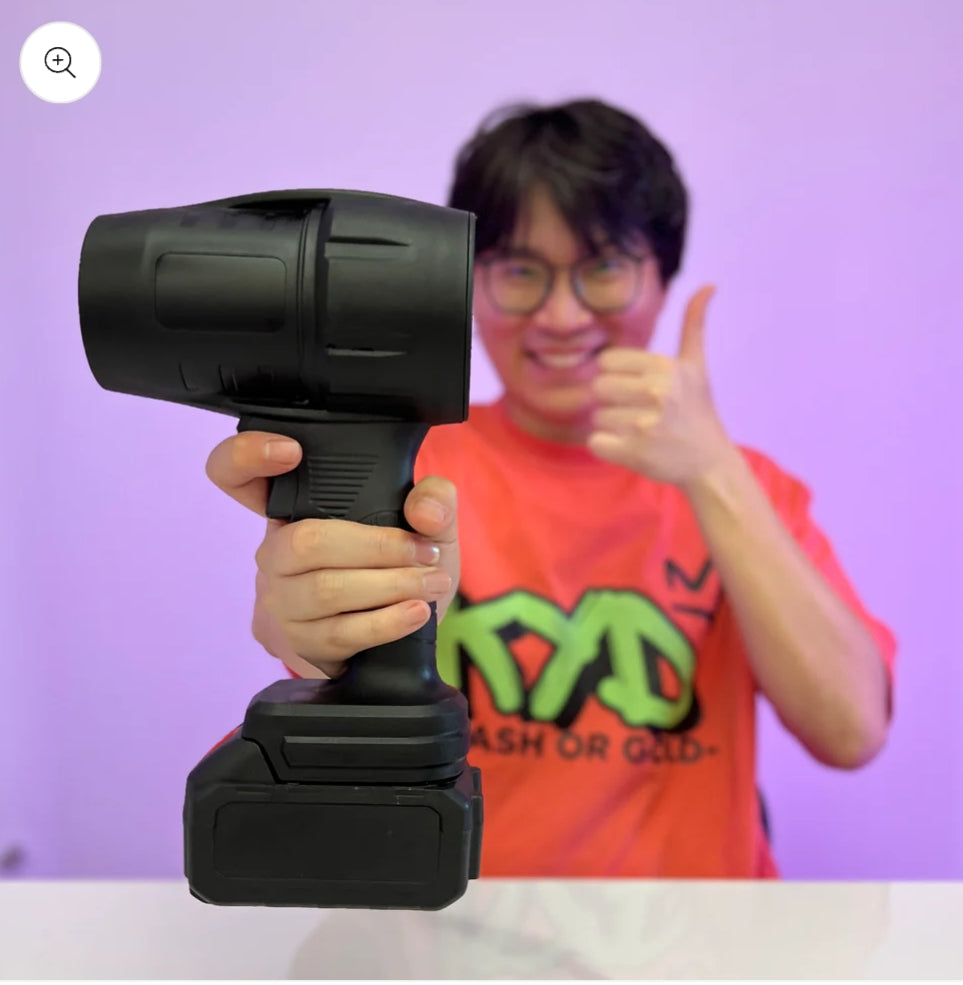 Storm Fan Jet TurboSweep Cordless Power Blower – Dual Battery Multi- Purpose Cleaner Electric Powerful Turbine Turbo Fan Upgraded Version Storm Turbo Fan Handheld Car Hair Dryer Cleaning Violent Air Gun Jet Fan
